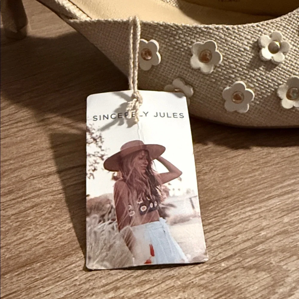 Sincerely Jules Floral Embellished Mules, 8.5, NWT - Picture 8 of 8